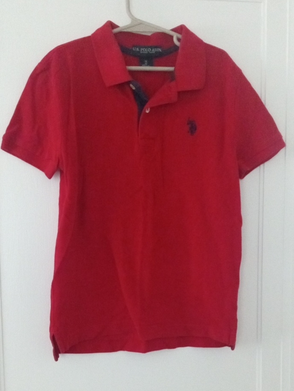 US Polo Assn red polo boy 8